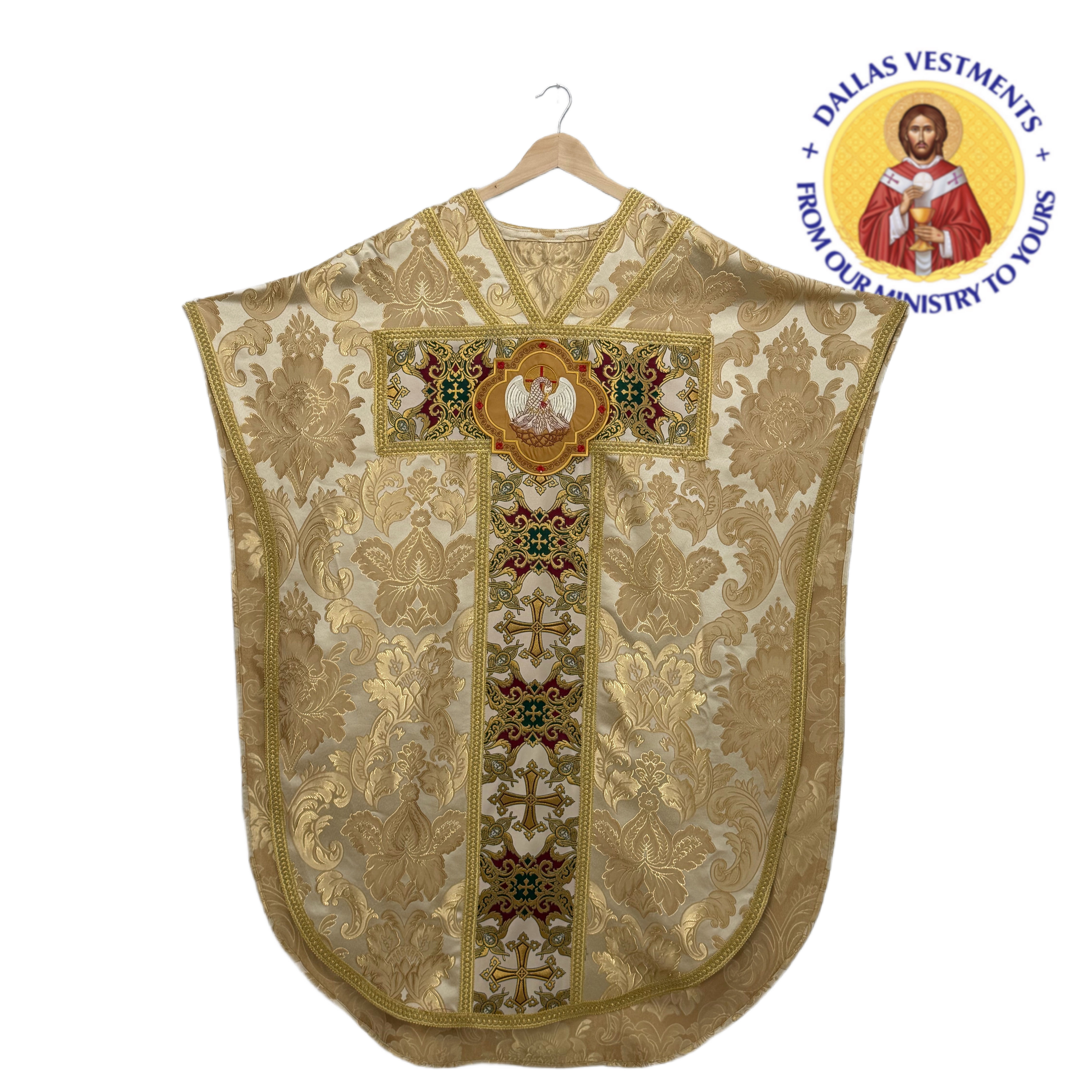 Gold Neri Chasuble and stole ( Pelican)