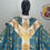 Thumbnail: Blue Semi-Gothic Chasuble + Stole ( )