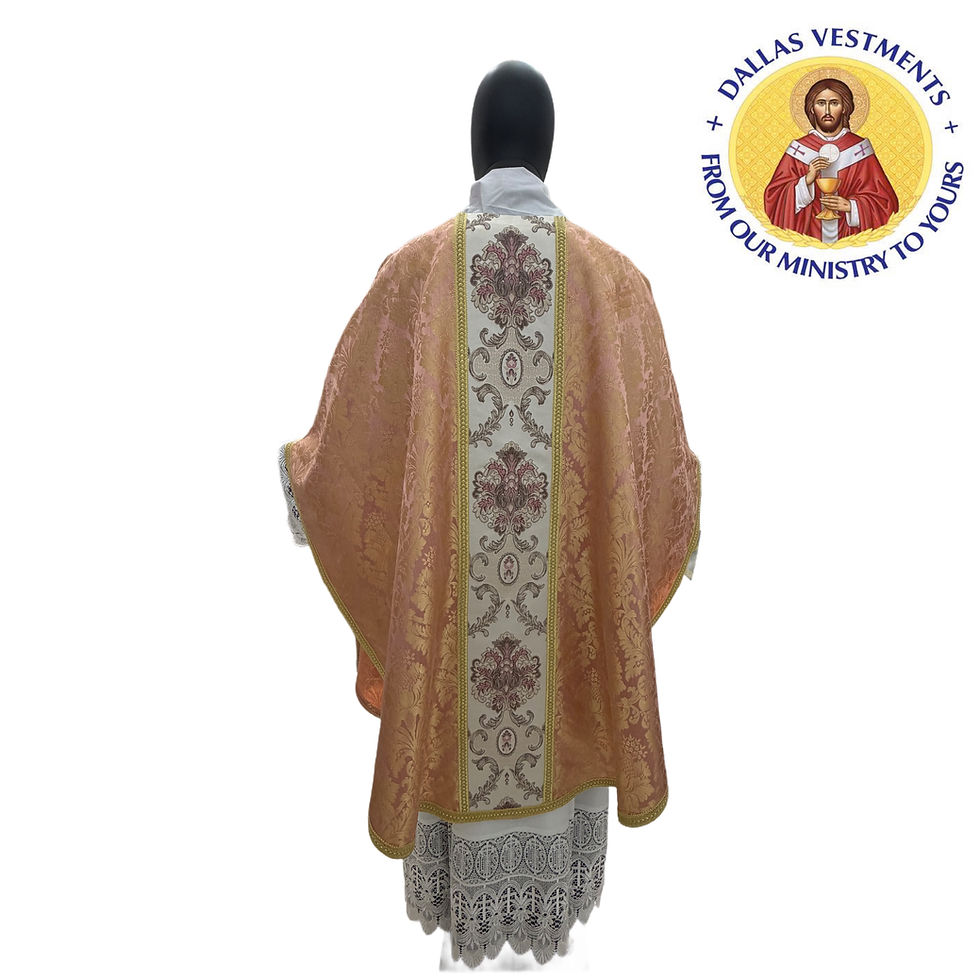 Thumbnail: Rose Jacquard Gothic Chasuble + Stole 