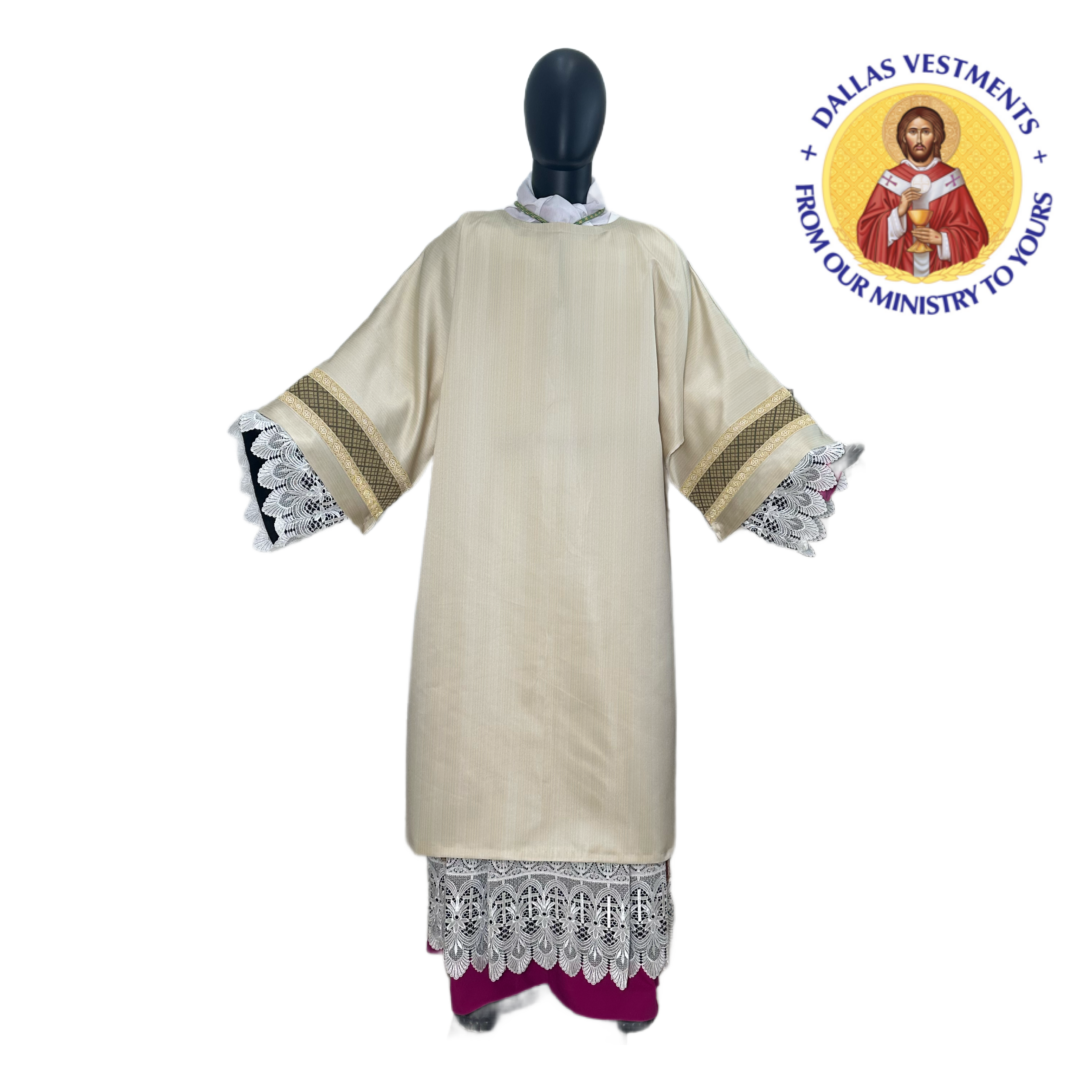 White Dalmatic + Stole 