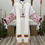 Thumbnail: White Red Monastic collared Chasuble + Stole 