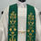 Thumbnail: GREEN EMBROIDERED -PRIEST STOLE 