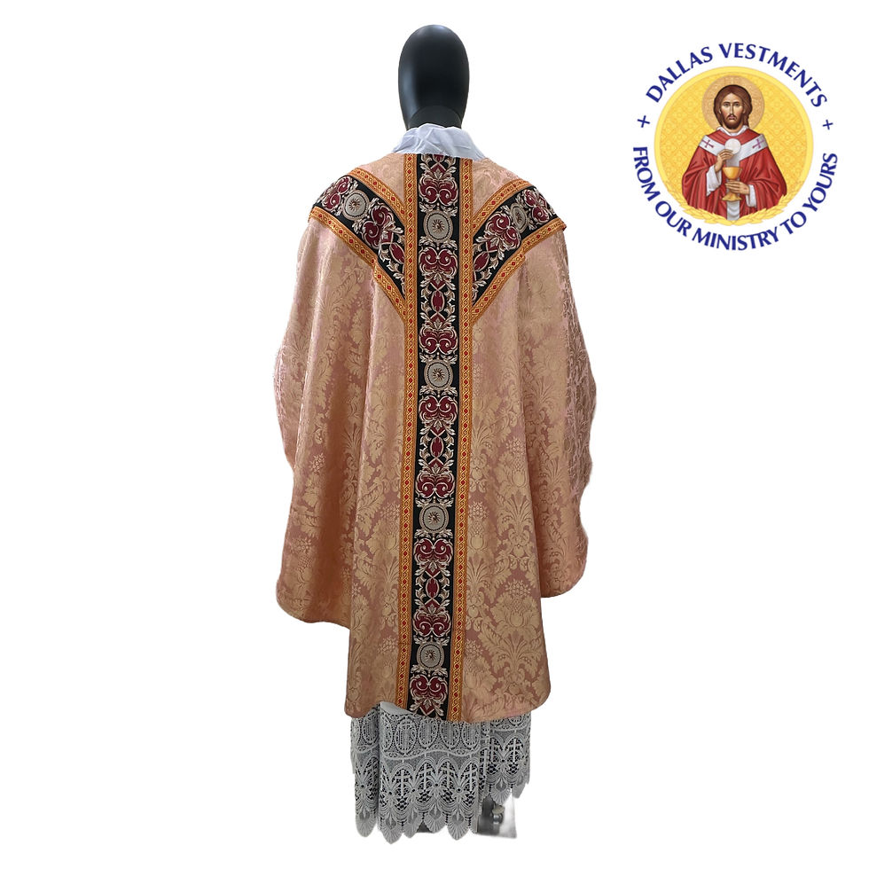 Thumbnail: Rose Semi-Gothic Chasuble + Stole 