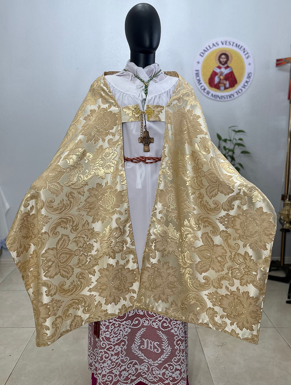 Thumbnail: Gold Roman Cope Set (Gold and Blue)