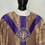 Thumbnail: Purple (Lilac)  Jacquard Semi-Gothic Chasuble  