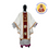 Thumbnail: White Gothic Chasuble set with Corpus Christi Appliqué 