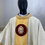 Thumbnail: White Gold Collared Monastic Chasuble + Stole ( Baby Jesus)