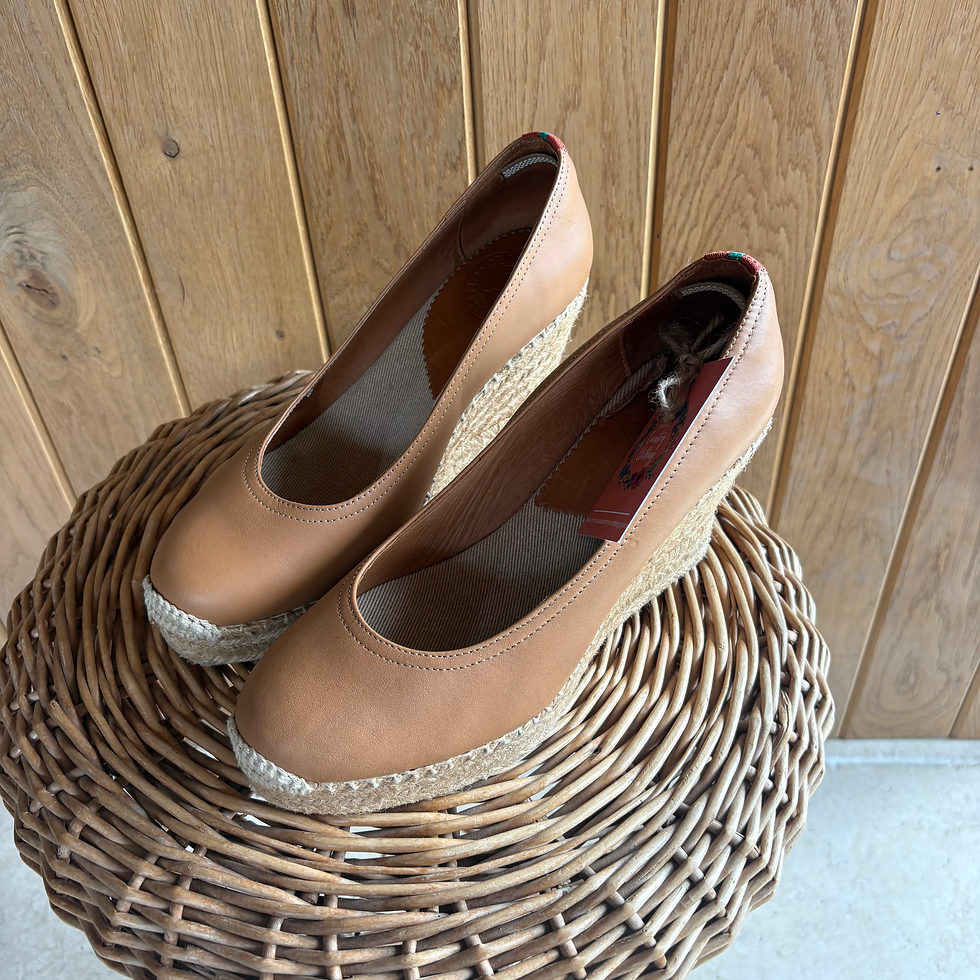 Thumbnail: Penelope Chilvers Tan Wedges Uk5