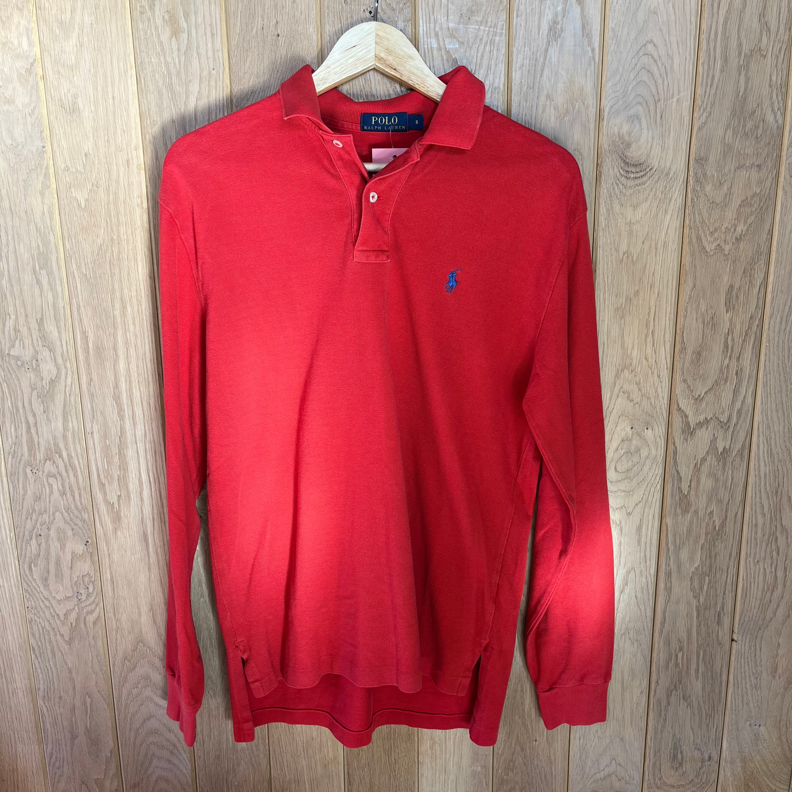 Ralph Lauren Red Polo Rugby Shirt Small
