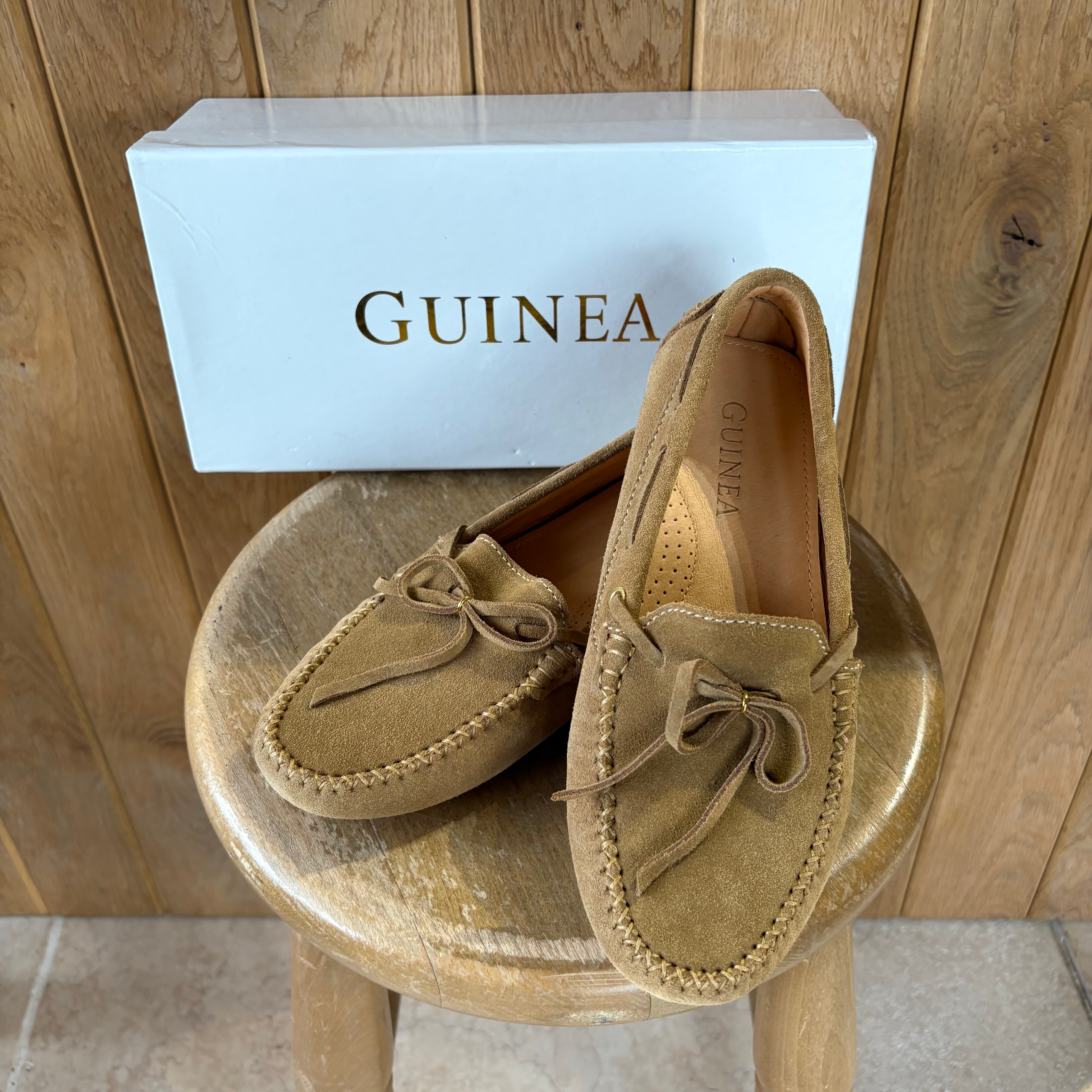 Guinea London Tan Driver Shoes Uk4