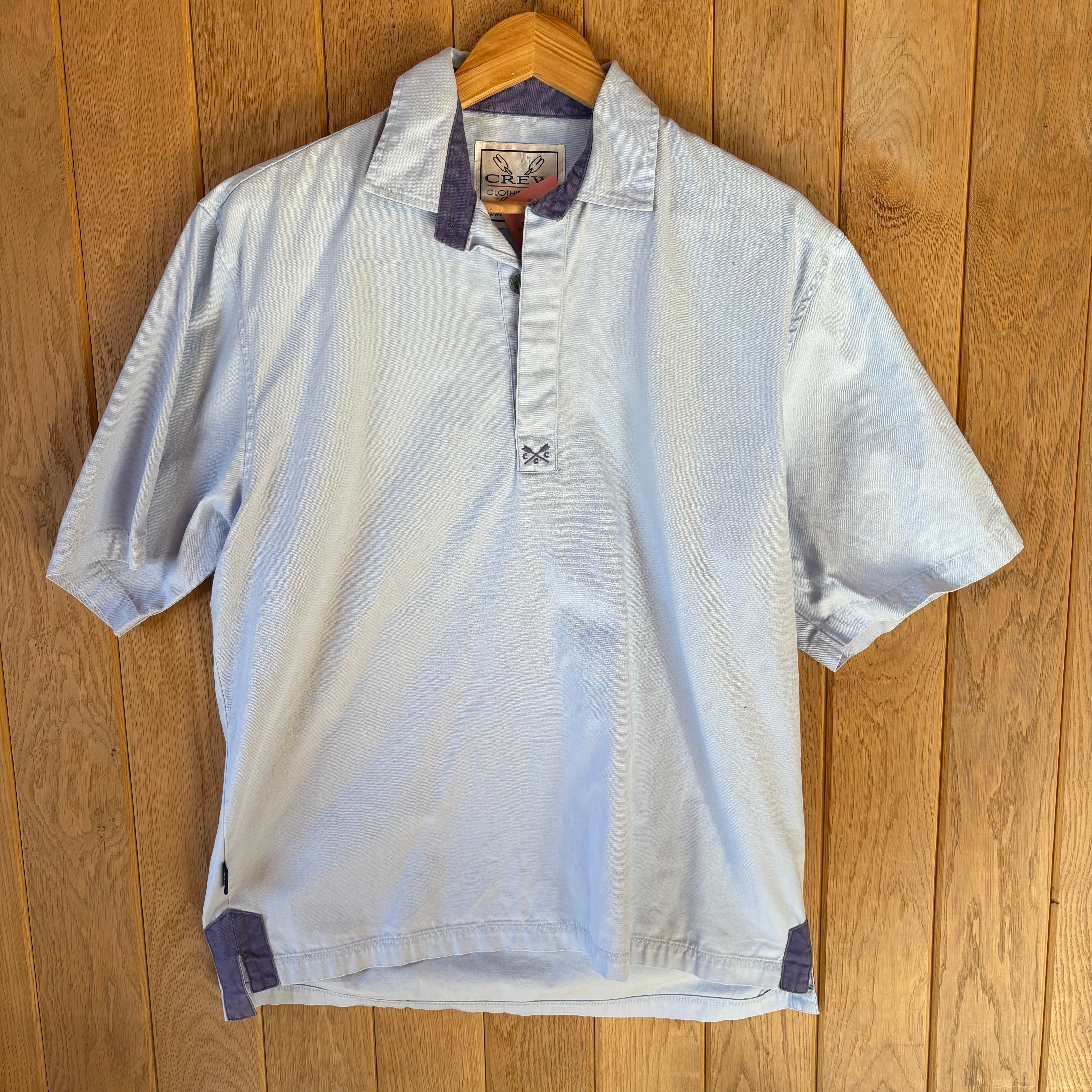 Crew Clothing Baby Blue Deck Shirt Medium