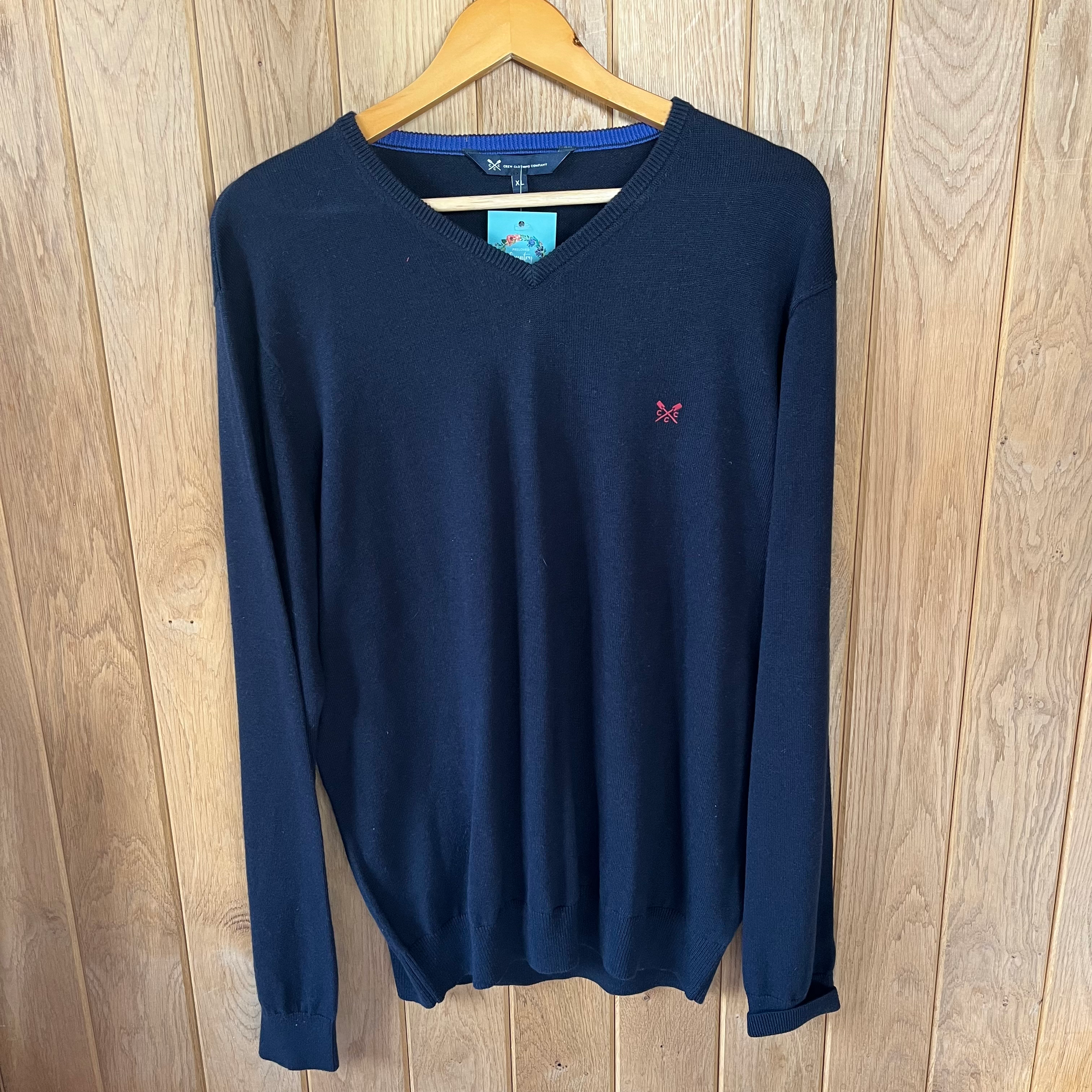 Crew Clothing Navy Knit Jumper XL
