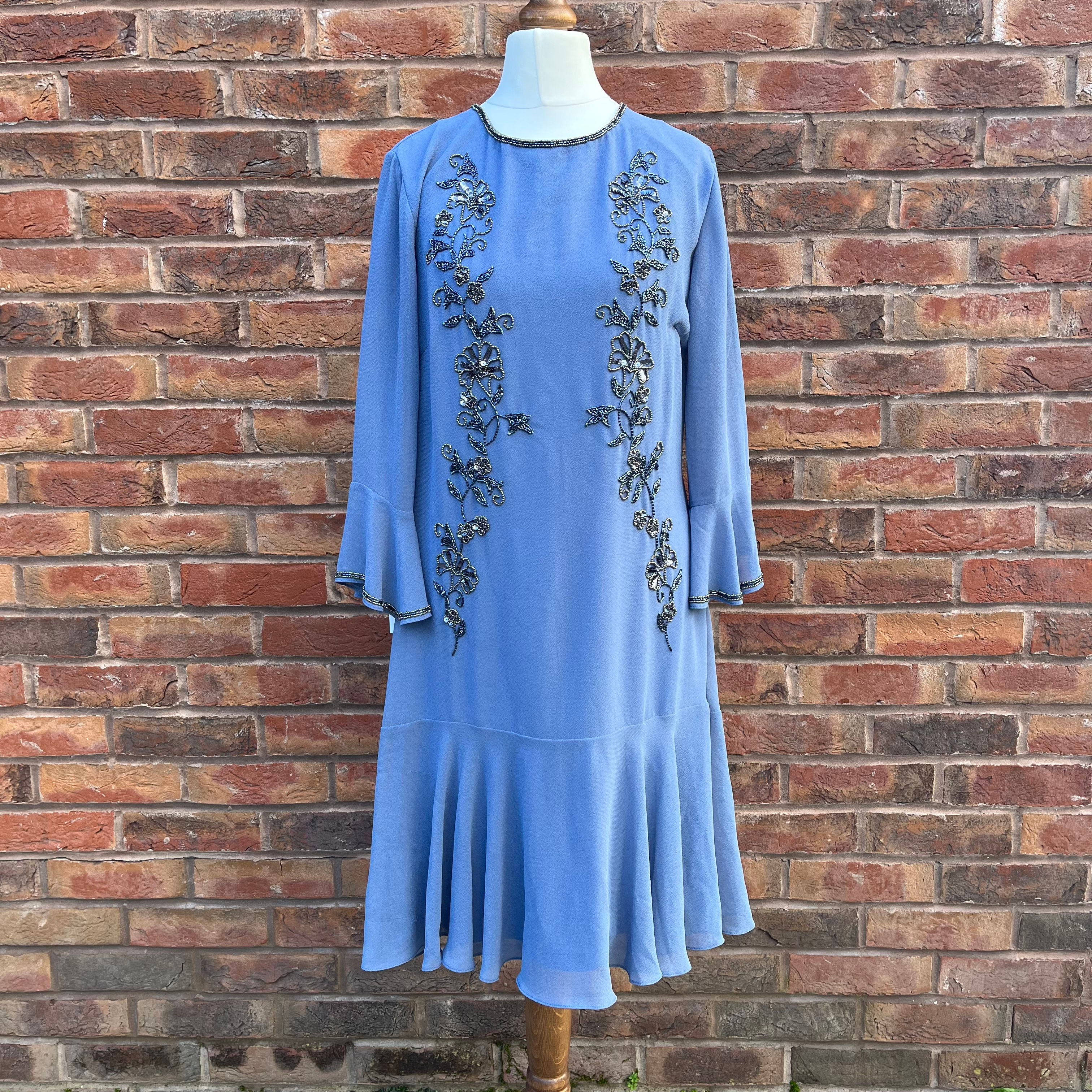 BNWT Lipsy London Blue Dress Uk12