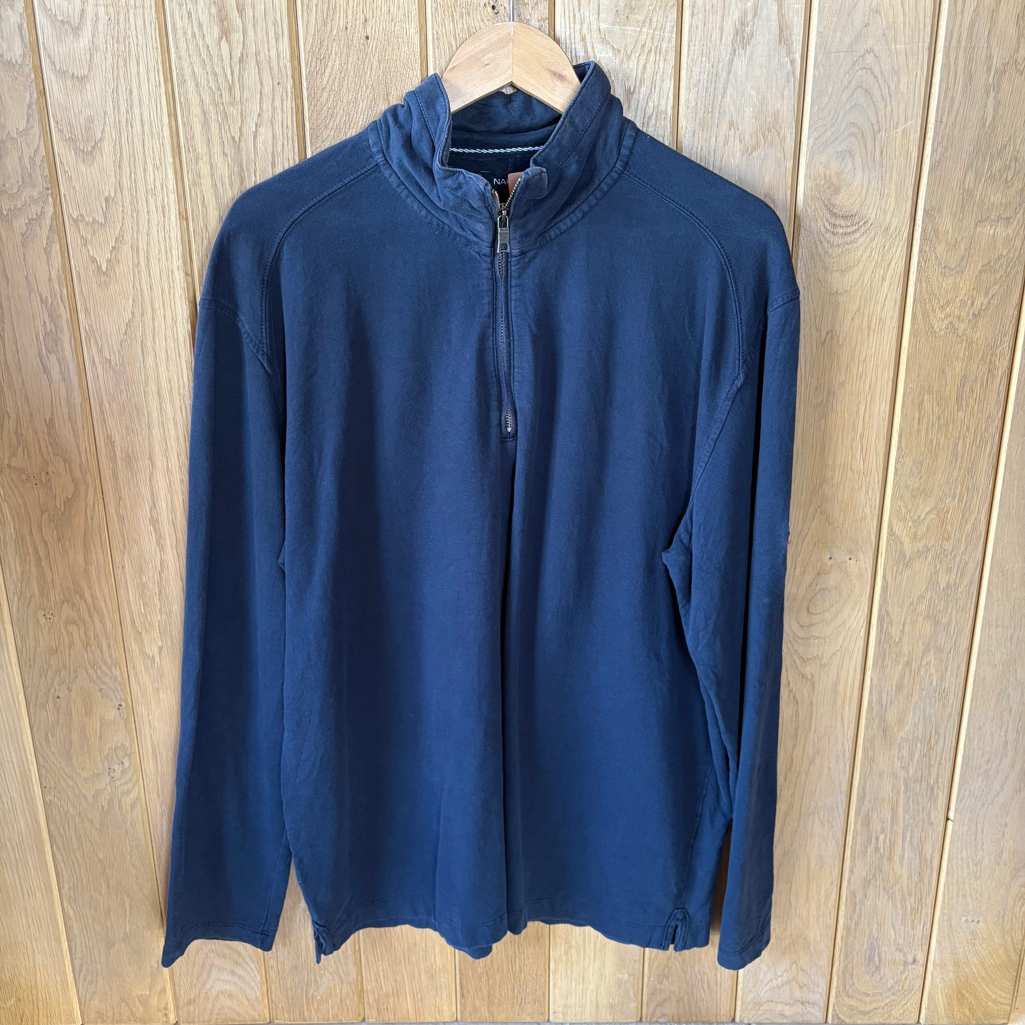 Nautica Navy 1/4 Zip Jumper Large