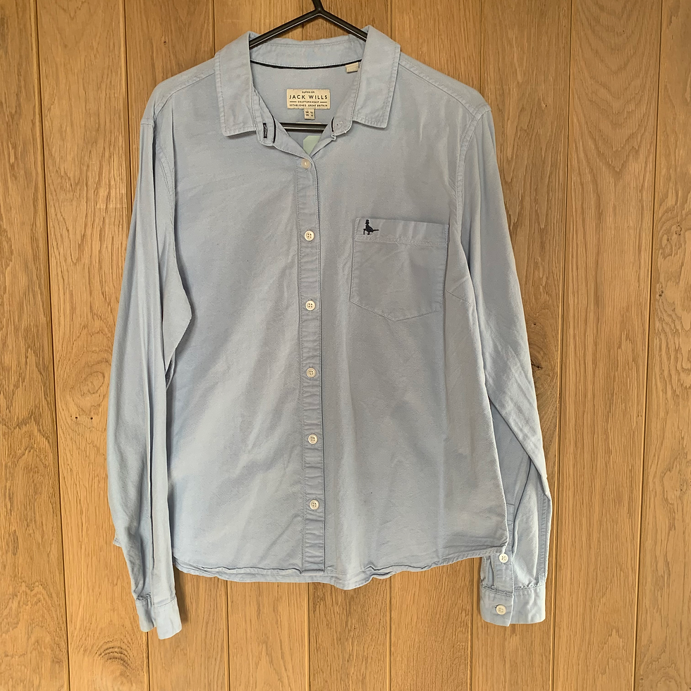 Jack Wills Blue Shirt Size Uk10,12