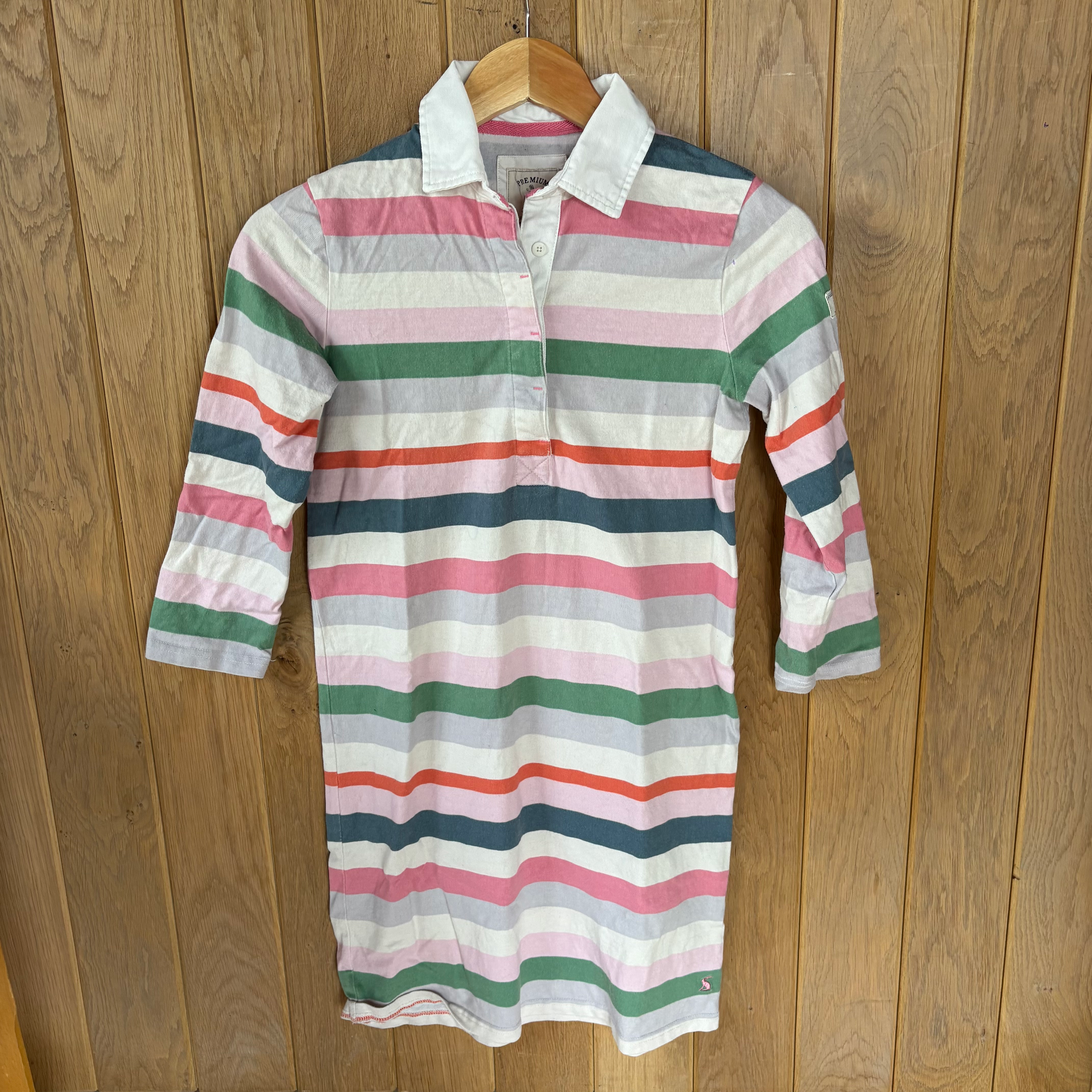 Joules Stripe Rugby Dress Uk8