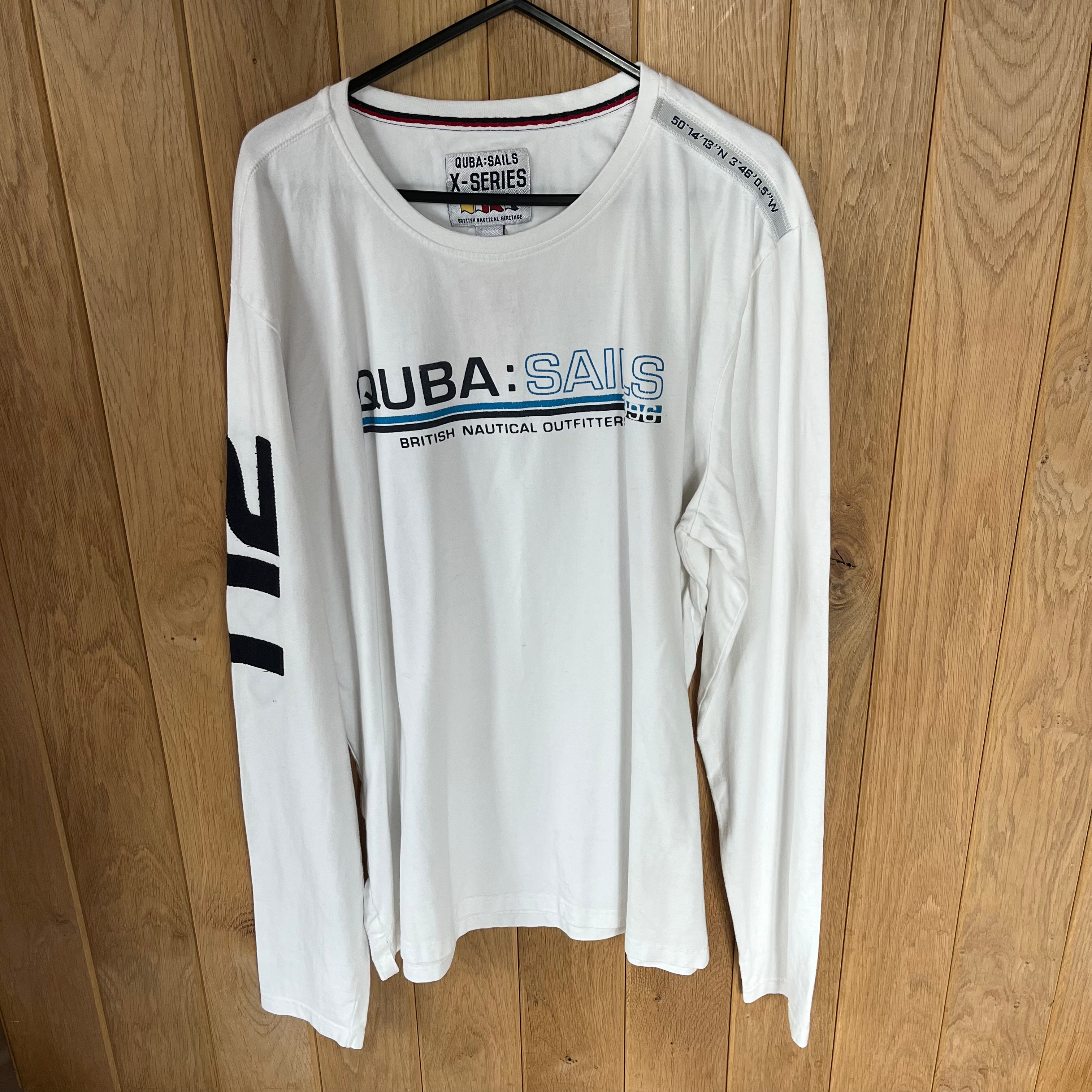 Quba White Long Sleeved T-shirt Large