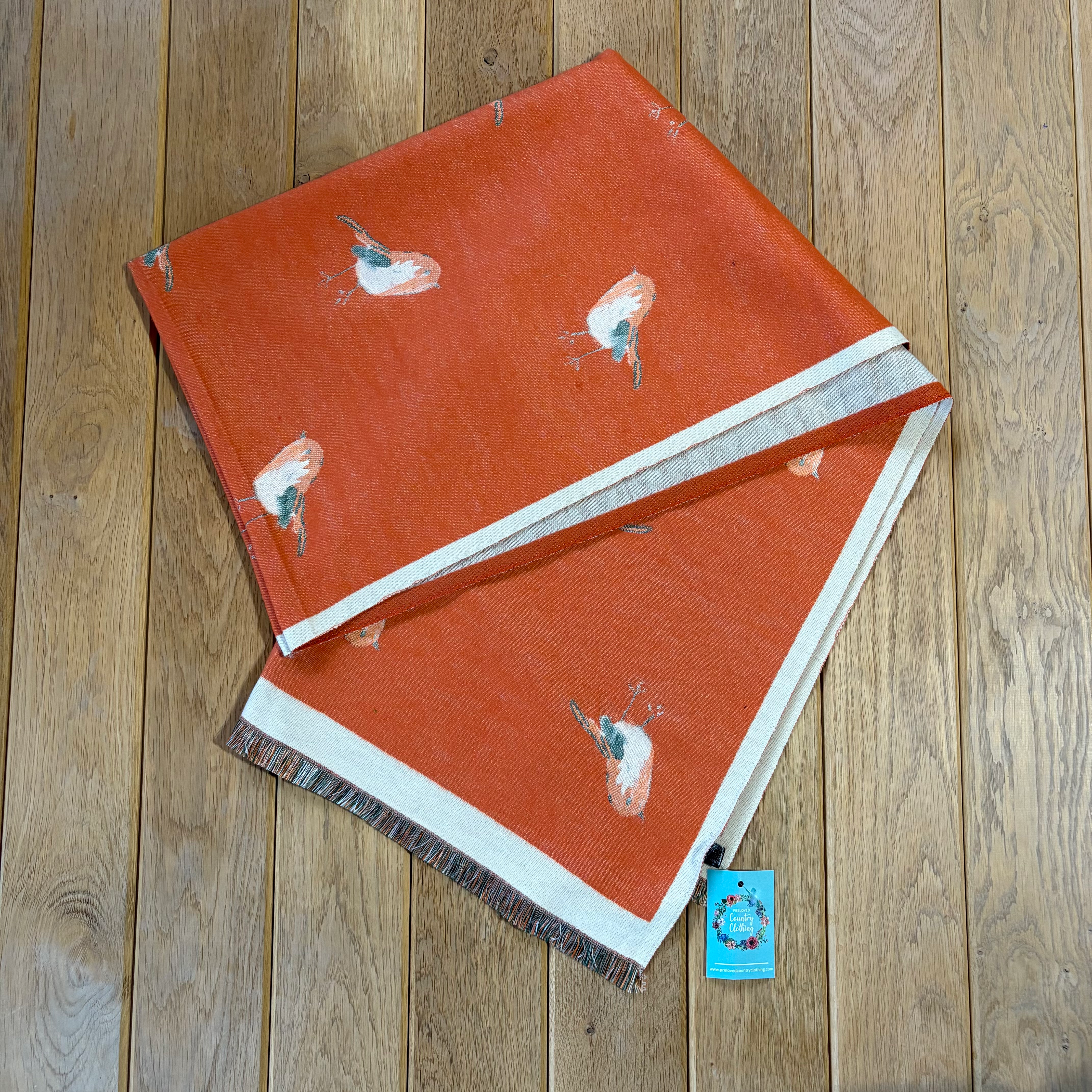 Brand New Orange Robin Scarf