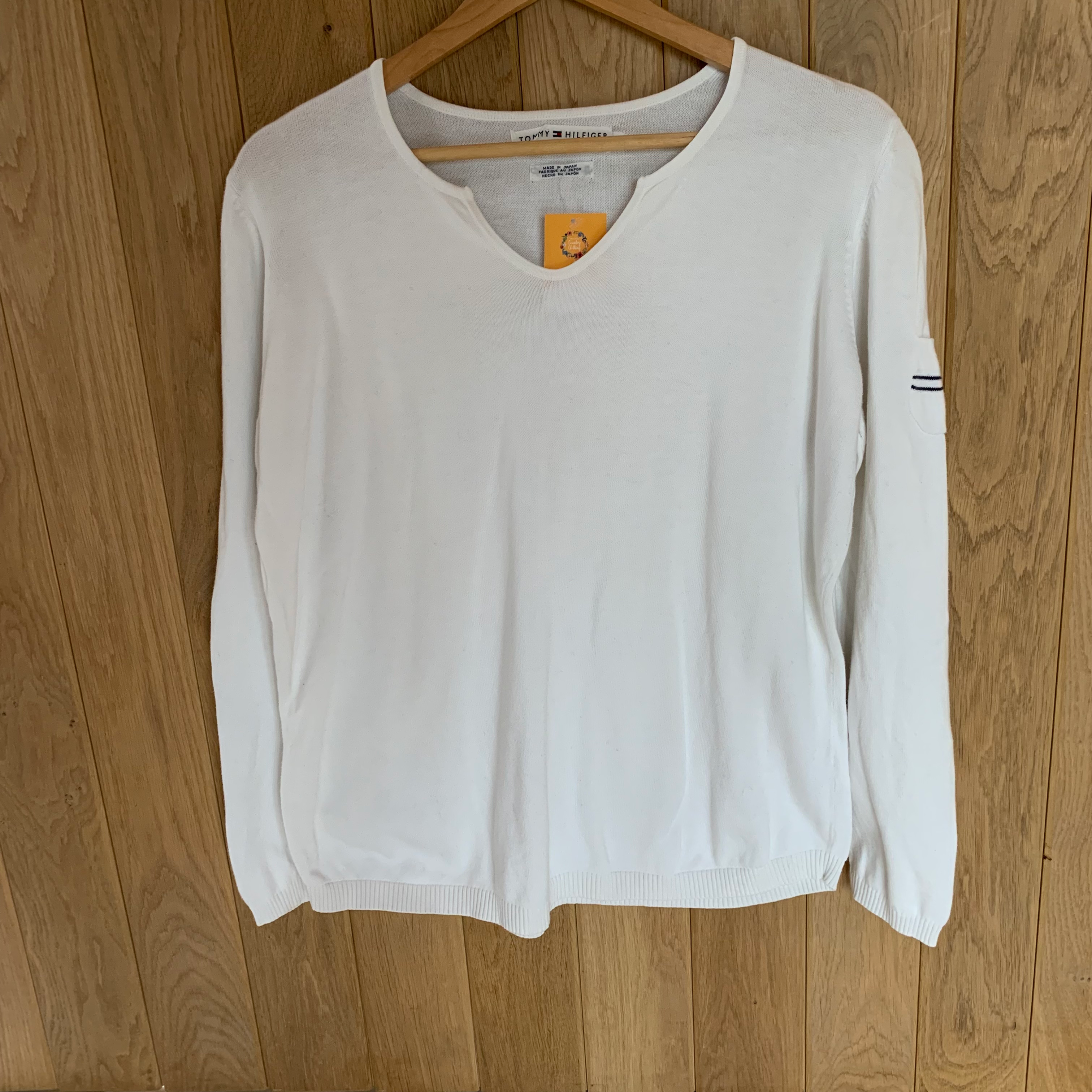 Tommy Hilfiger White Jumper Large