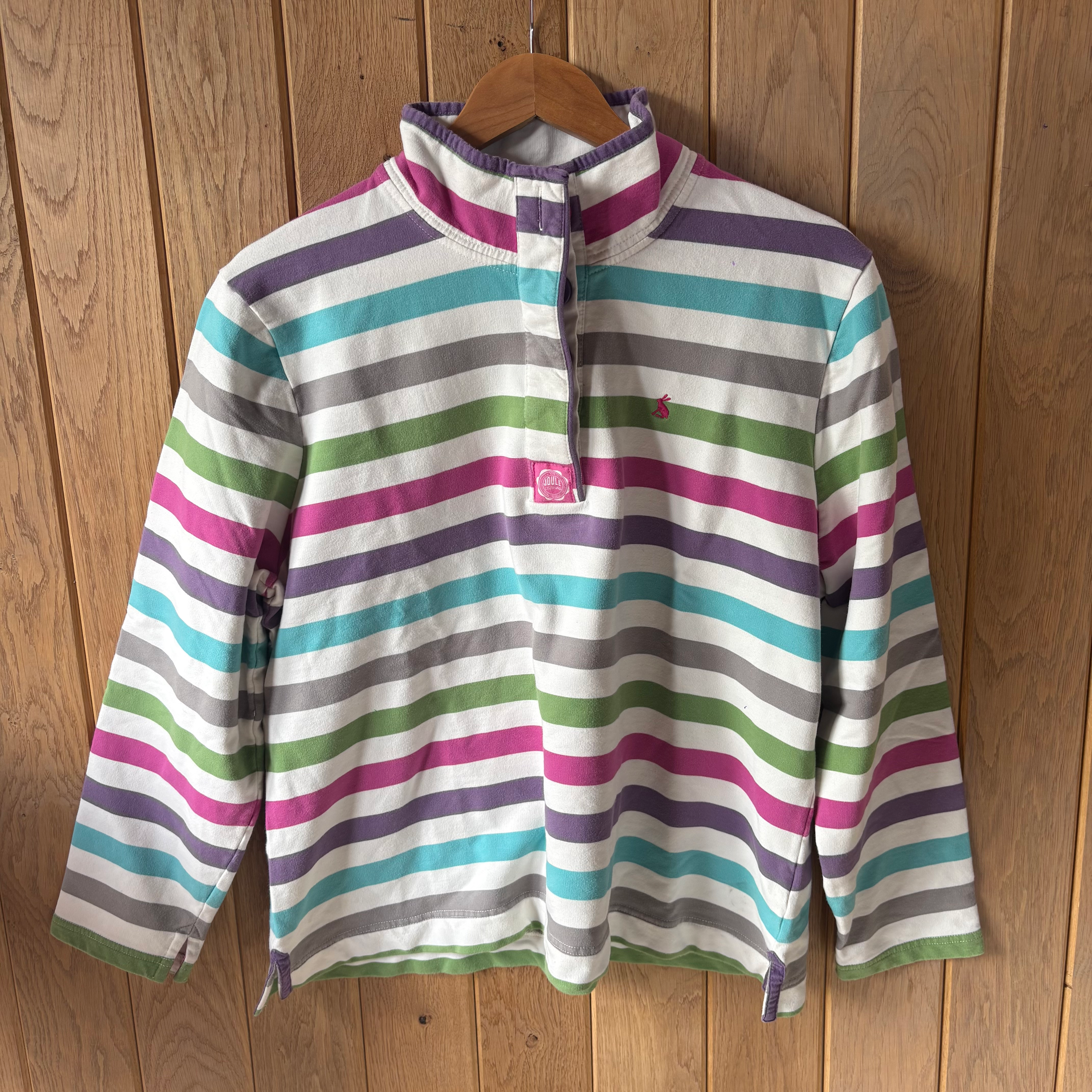 Joules Stripe 1/4 Zip Jumper Uk20