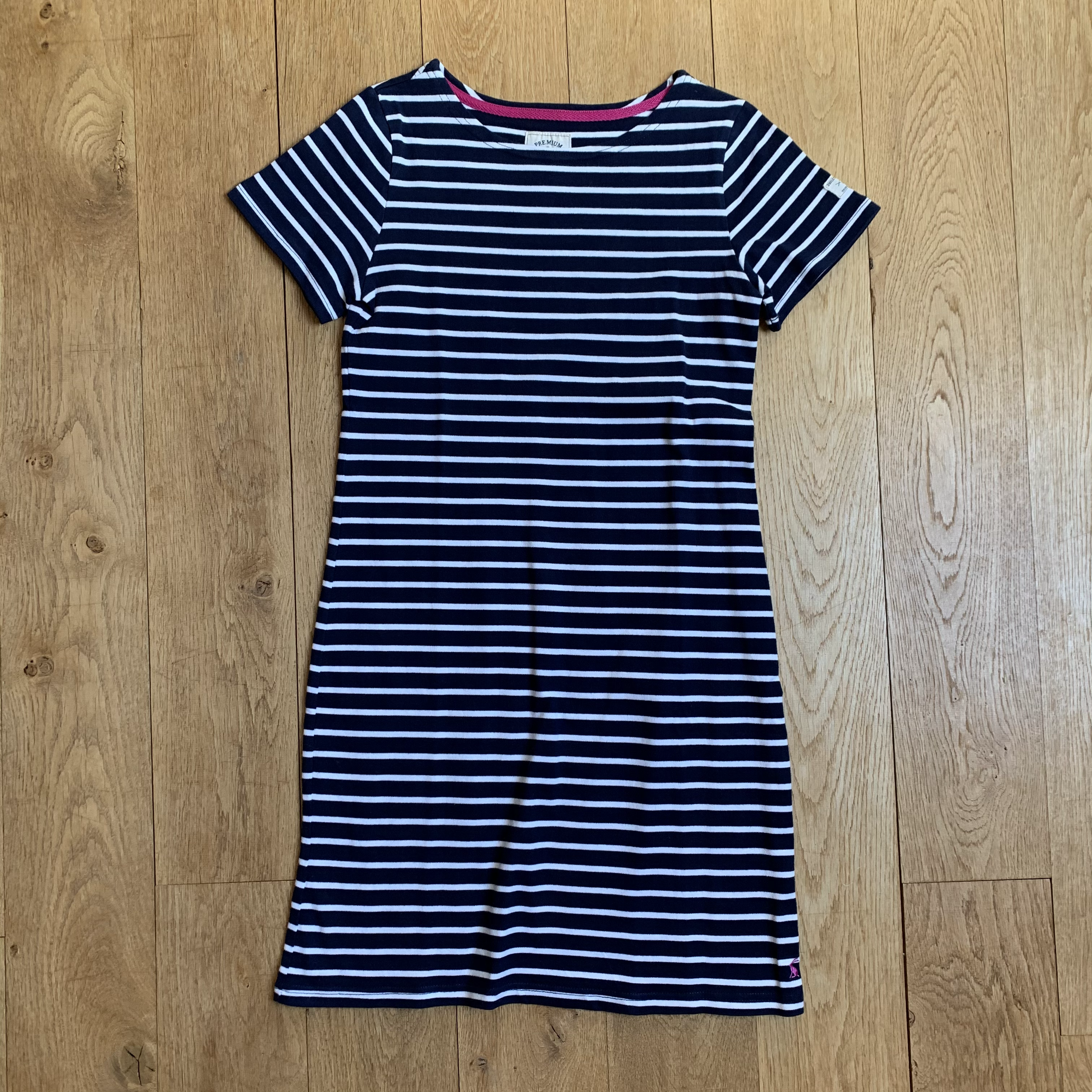 Joules Navy Stripe Dress Uk8/12/14