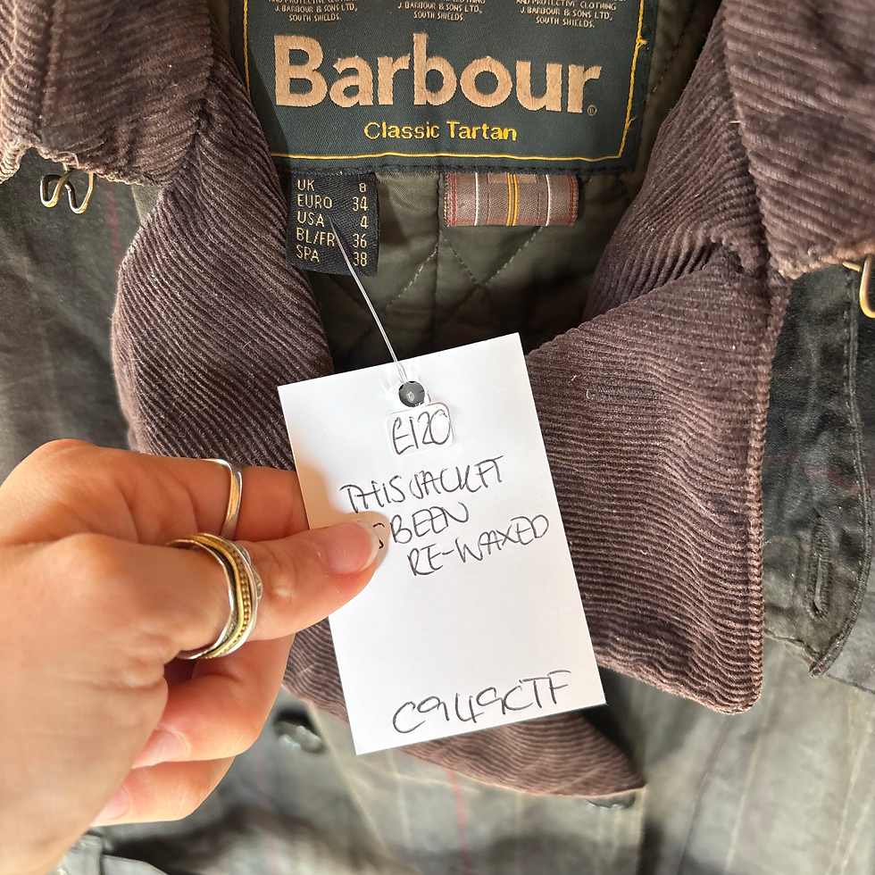 Thumbnail: Barbour Chatsworth Tartan Wax Jacket Uk8