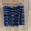 Thumbnail: Jack Wills Navy Stripe Skirt Uk12