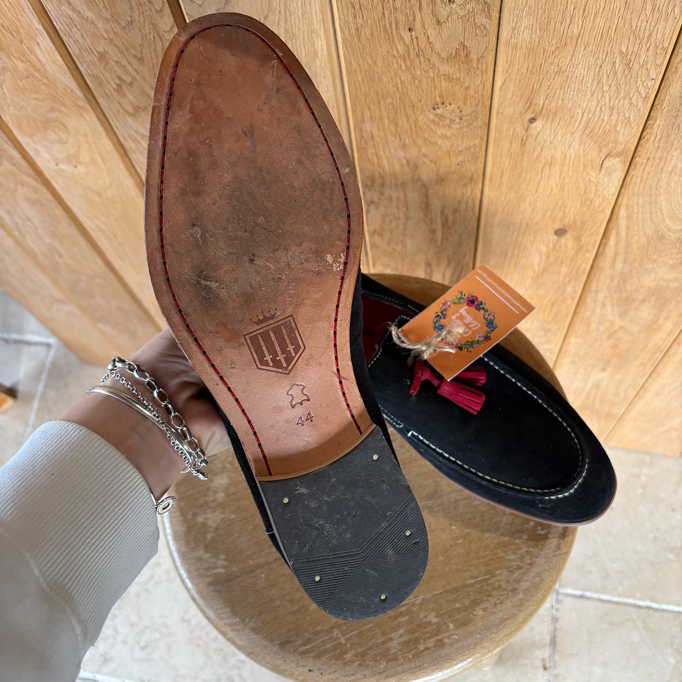 Thumbnail: Fairfax & Favor Navy Loafers Uk10