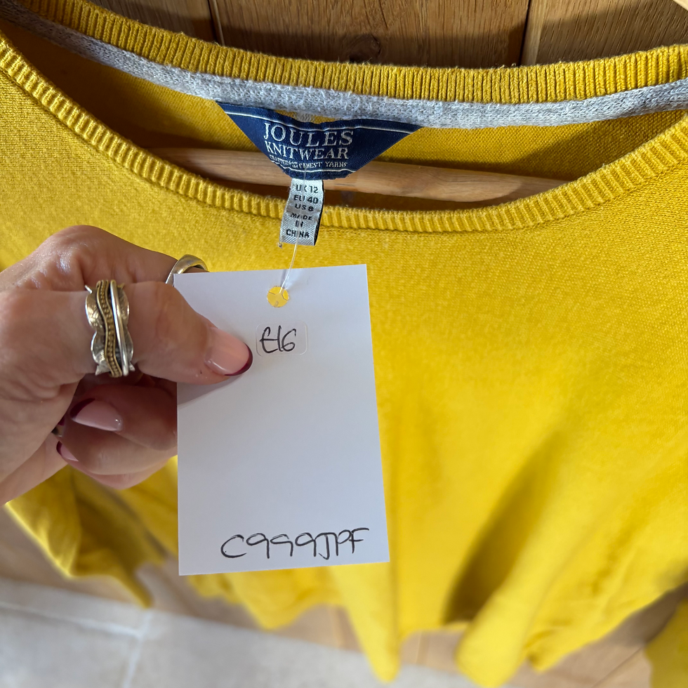 Thumbnail: Joules Mustard Jumper Uk12