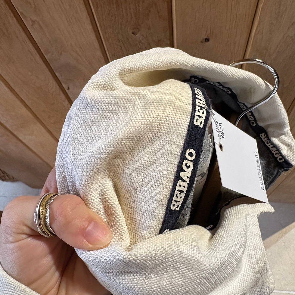 Thumbnail: Serbago Grey Stripe Rugby Shirt Medium