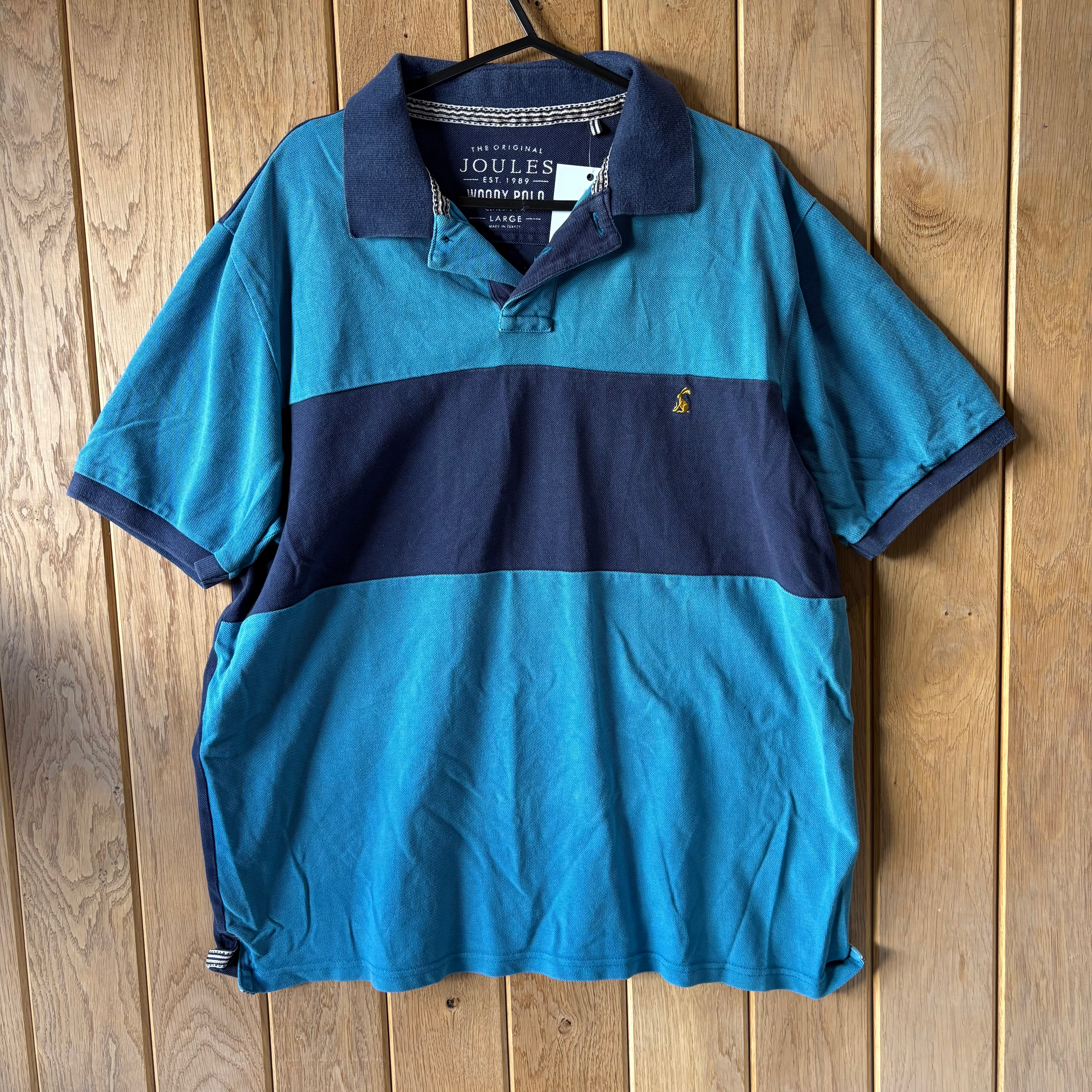 Joules Blue Polo Shirt Size Large