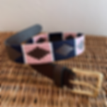 BNWT Pink/White/Navy Polo Belt (5 Sizes)