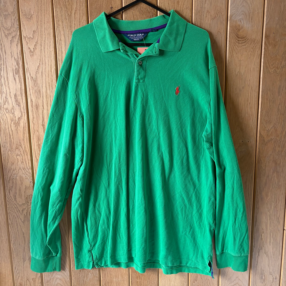 Thumbnail: Ralph Lauren Green Polo Shirt Size X-Large