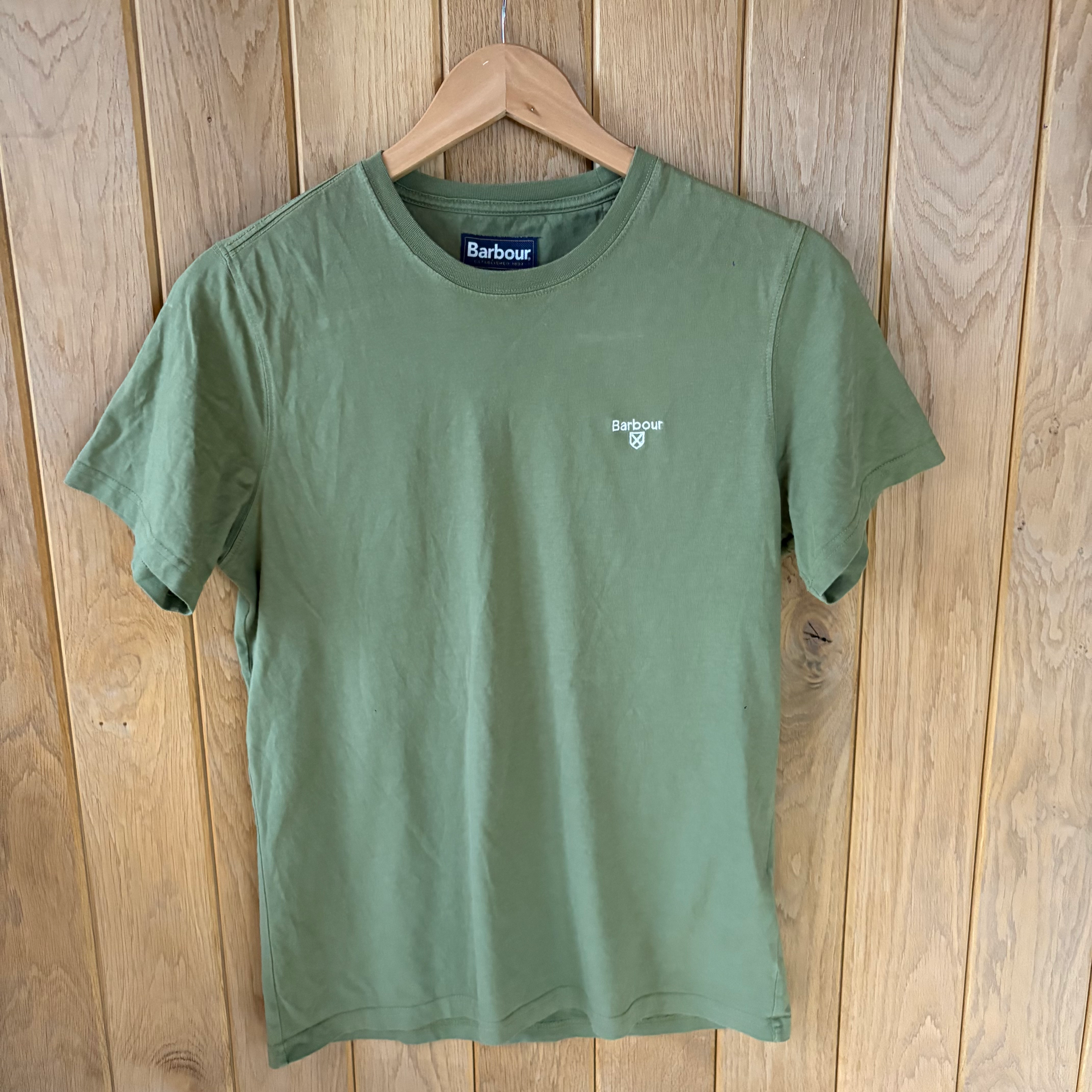 Barbour Green T-shirt Small