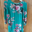 Thumbnail: Joules Teal Floral Dress Uk12