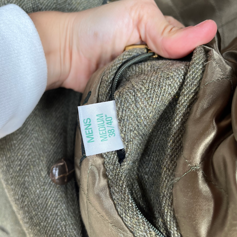 Thumbnail: Chrysalis William Powell Green Tweed Field Coat Medium