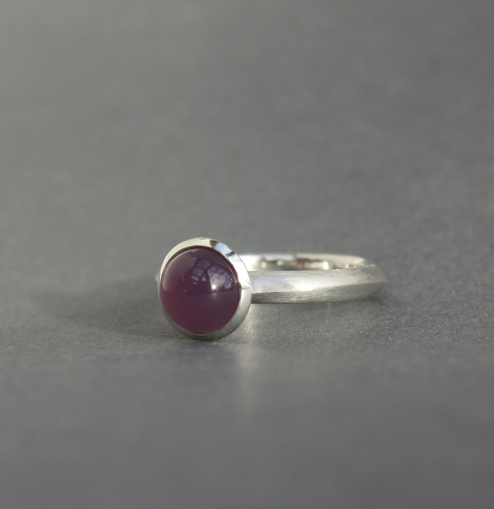 Thumbnail: Chalcedony Wave Ring