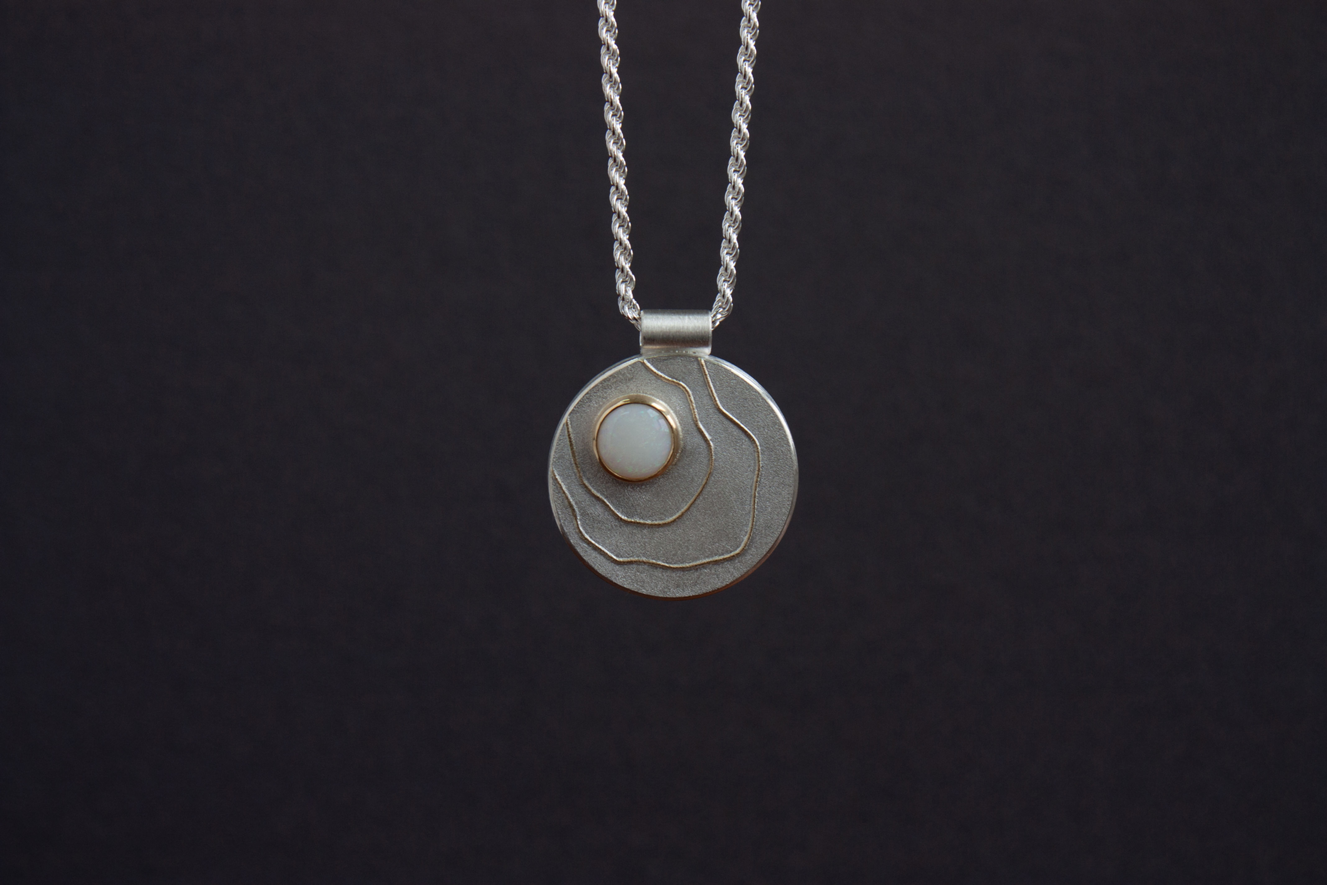 Opal Oyster Talisman in Silver and Gold