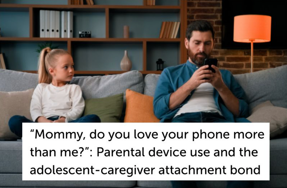 "Mom, what do you prefer? Me, or your phone? ”