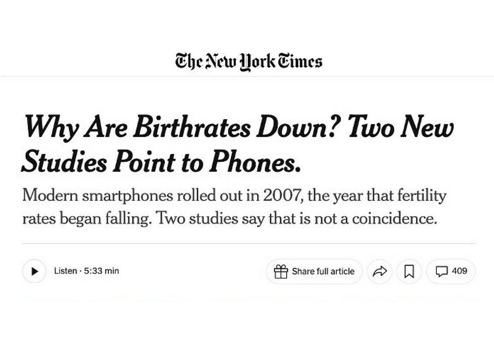 Everywhere around the world, fertility rates have plummeted in the past 15 years. Why?