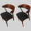 Thumbnail: Set of Two Danish Dining Chairs in Teak and Oak by Helge Sibast