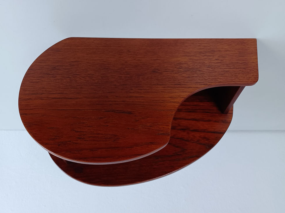Thumbnail: 1960s Two Fully Restored Danish Sigfred Omann Floating Nightstands in Teak
