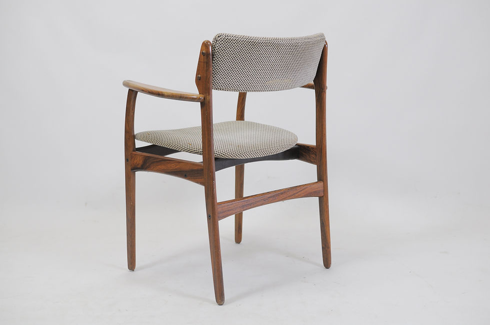 Thumbnail: 1960s Set of Four Erik Buch Model 50 Armchairs in Rosewood