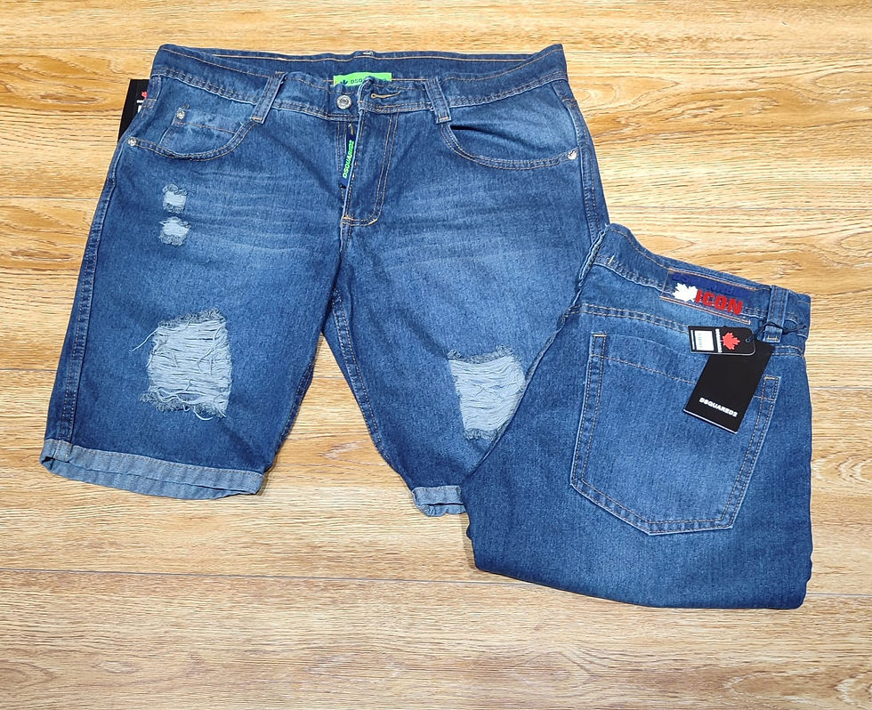 Miniatura: Bermuda en jeans para caballero