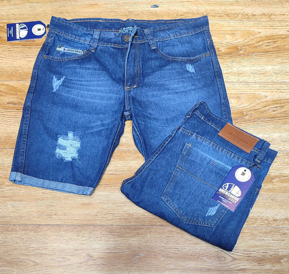 Miniatura: Bermuda en jeans para caballero