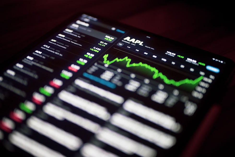 Apple's stock graph image