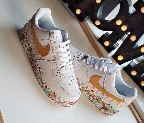 custom splatter air force 1