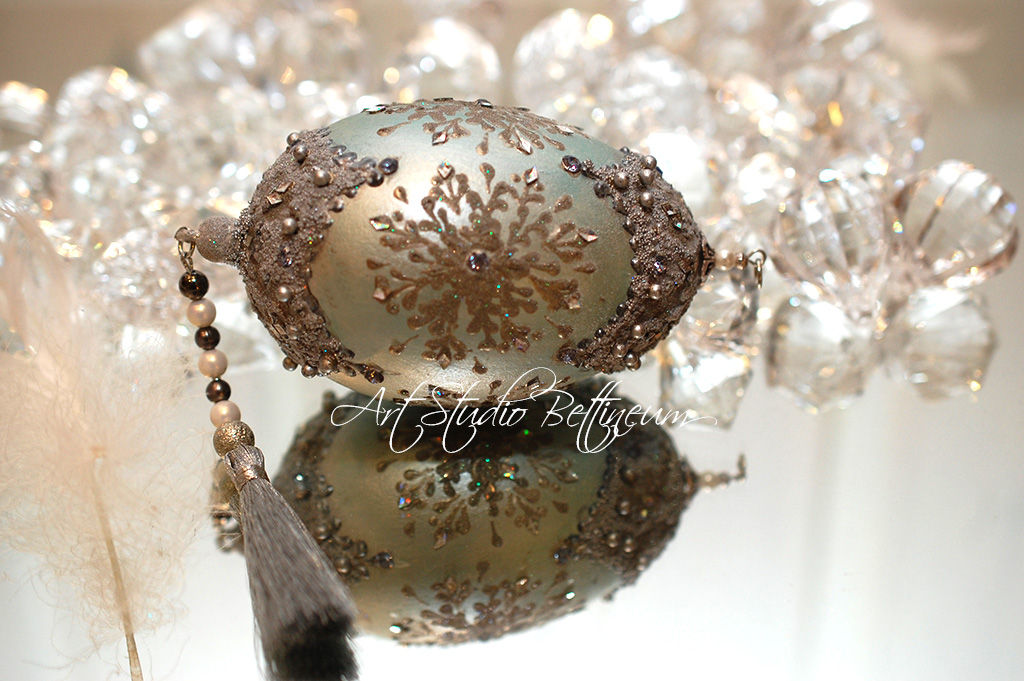 Pisanki "Faberge Srebro"