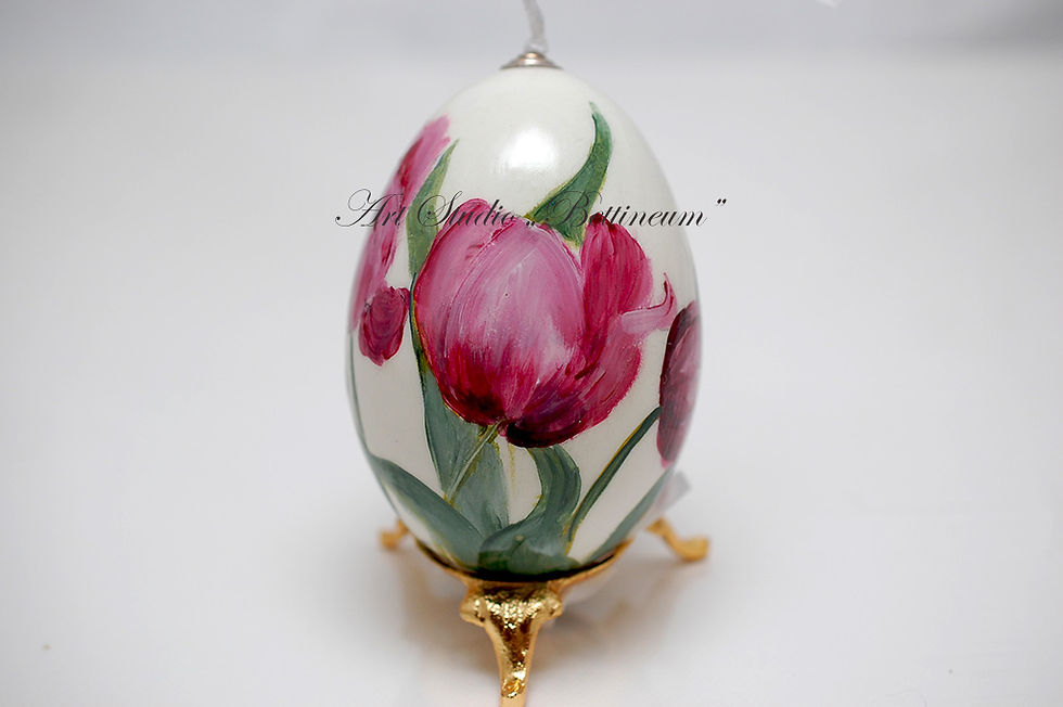 Miniatura: Pisanka "Tulipan" lakierowana