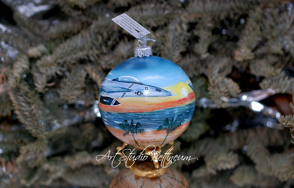 Miniatura: Bombka szklana "Odrzutowce"